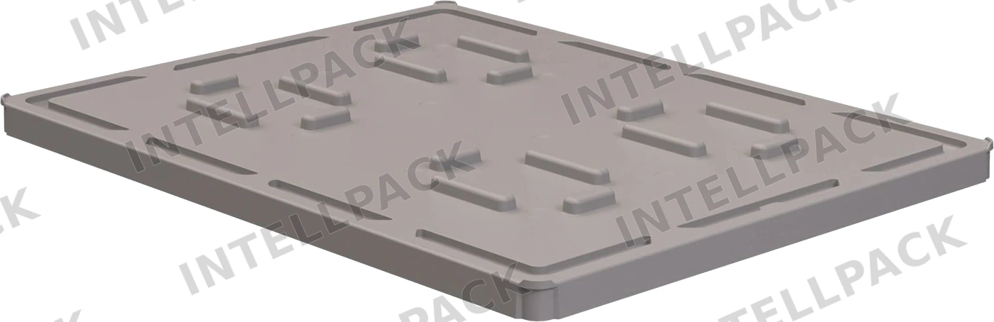 Крышка разборного контейнера Polybox 1450х1150х60 мм iPlast серая NEW (05.022)