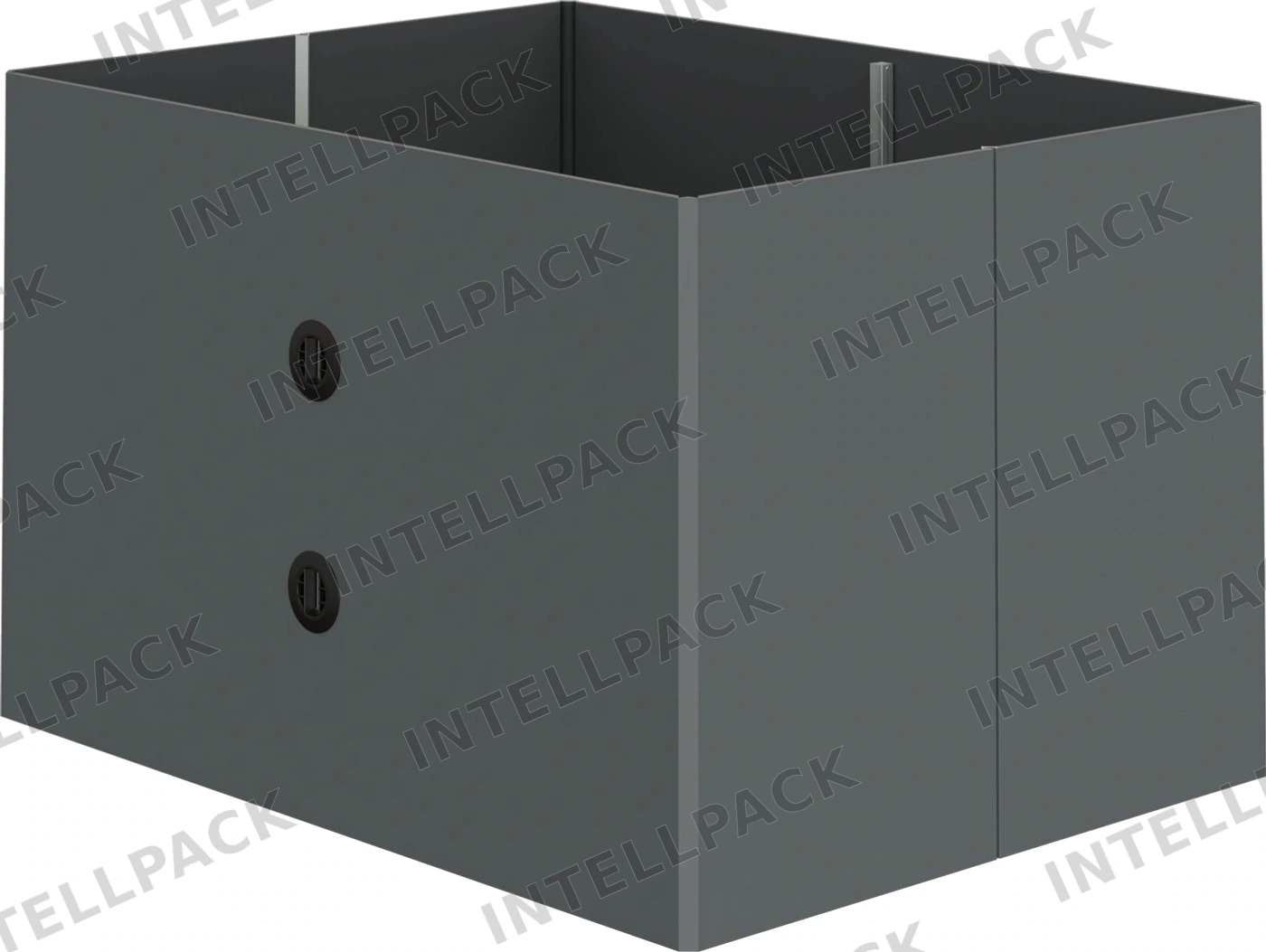 Стенка контейнера Diamond 1425х1095х1125 мм iPlast PolyBox серая Z-образного сложения