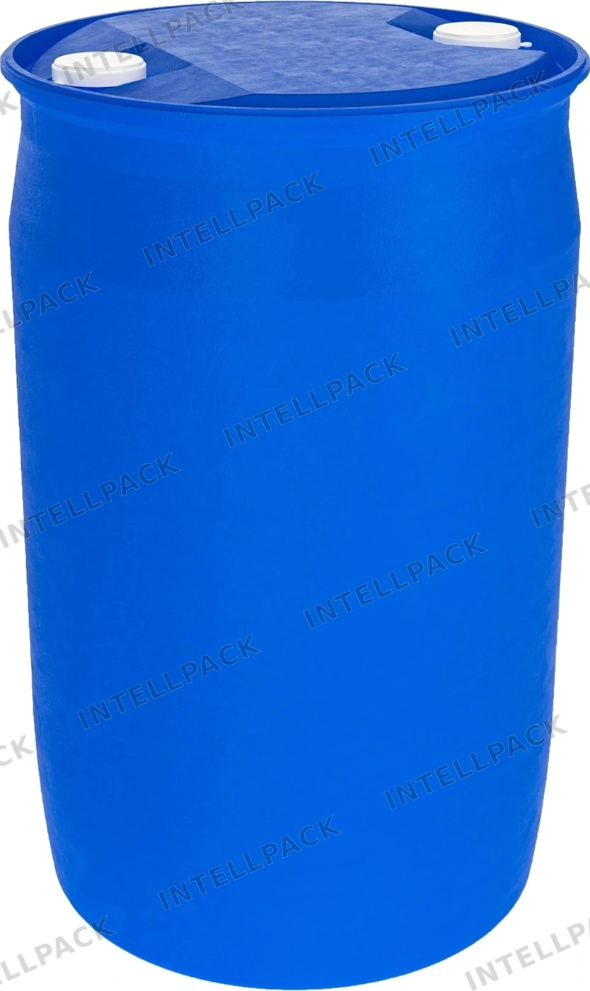 Пластиковая бочка 227 л синяя с 2 пробками L‑Ring Plus