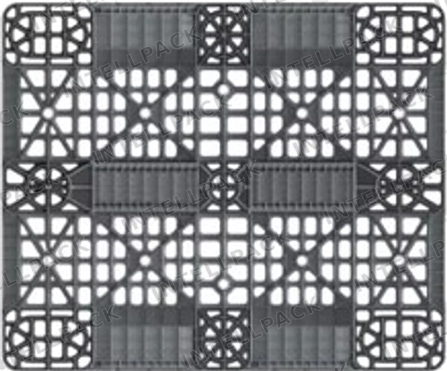 Поддон пластиковый перфорированный на 3-х полозьях 1200x1000x150