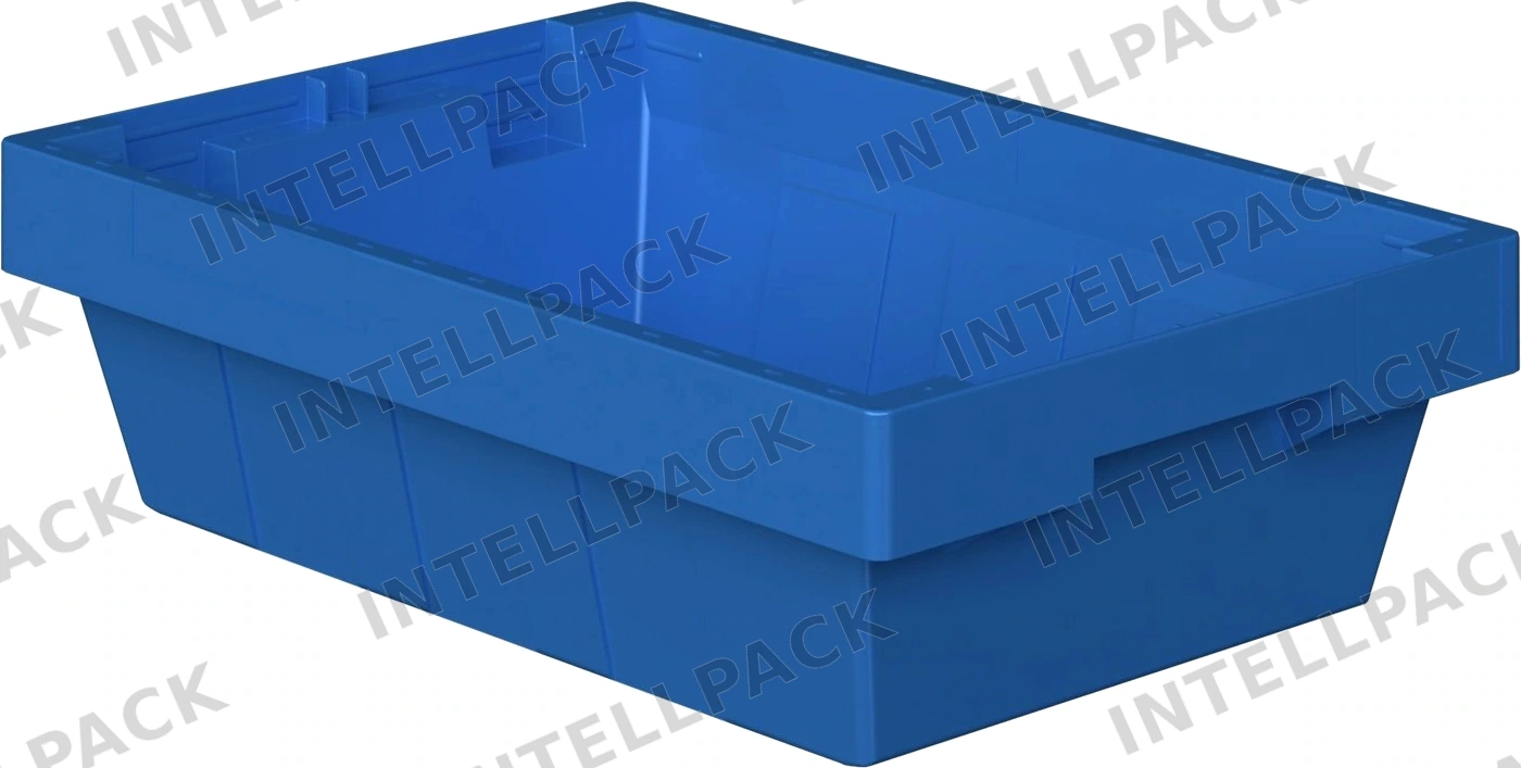 Вкладываемый контейнер INSTORE KV-5314 490x330x140 мм iPlast голубой со сплошным дном