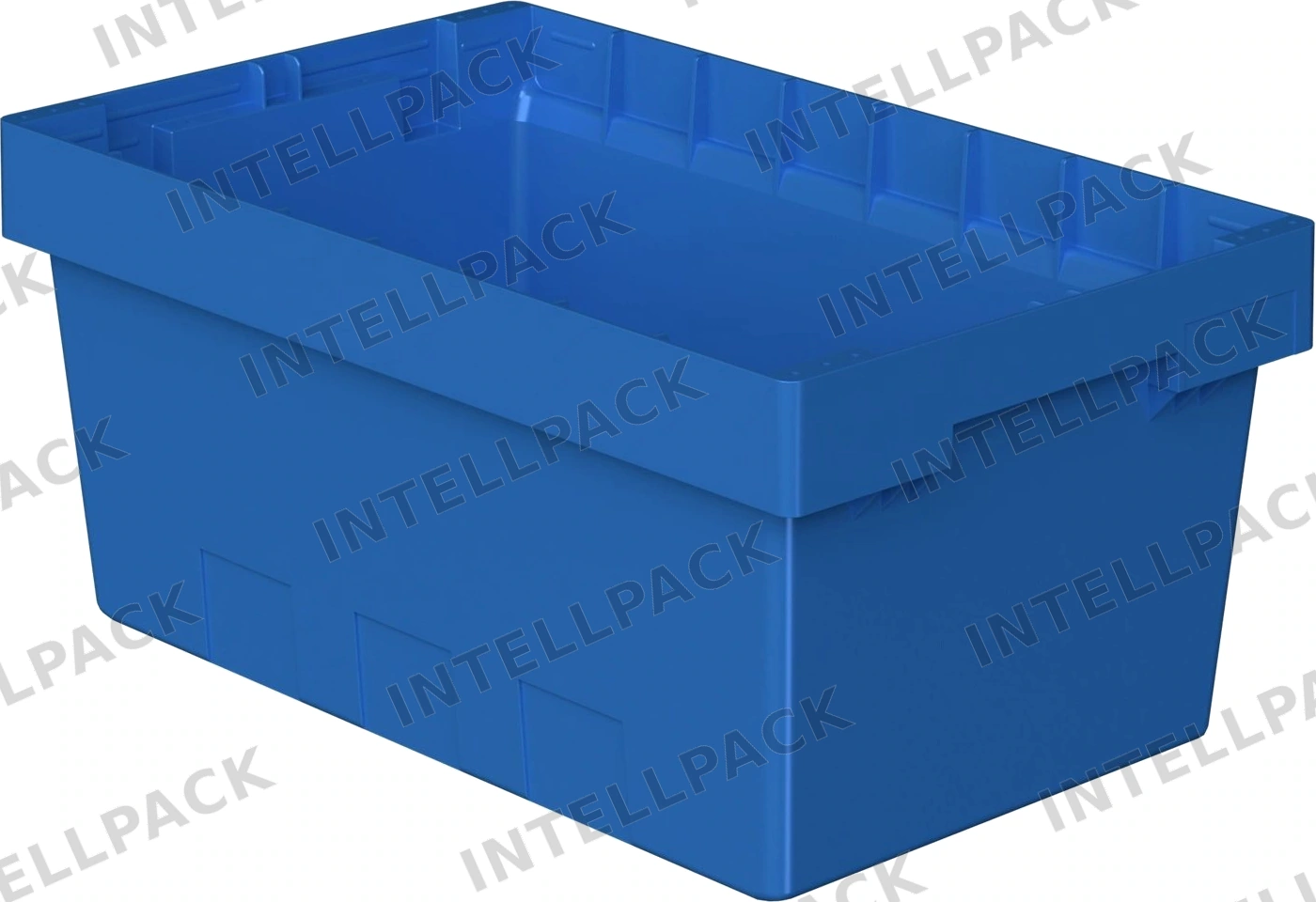 Вкладываемый контейнер INSTORE KV-5321 490x300x210 мм iPlast голубой со сплошным дном